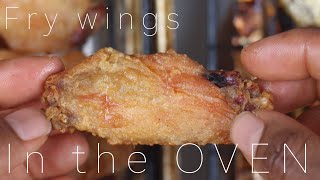 What happens when you add baking powder to wings and then bake  oven fried wings [upl. by Azer]