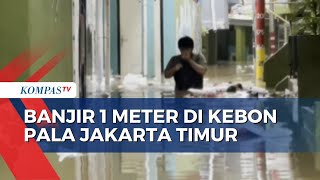 Banjir dengan Ketinggian 1 Meter Rendam Sejumlah Kawasan di Jakarta [upl. by Ahsiuq]