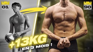 Ma TRANSFORMATION physique 13KG en 3 MOIS  Prise de masse intense [upl. by Dinny397]