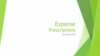 Expanse Prescriptions [upl. by Ondrea]