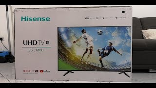 Hisense 50A6100UW Unboxing Its Cheap And Best [upl. by Adelaide]