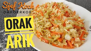 Orak Arik Recept  Orak Arik van Spitskool Wortel en Ei  Indische Keuken  Indonesisch Koken [upl. by Setarcos]