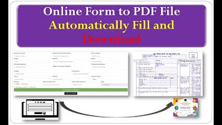 Online Form to PDF File Automatically Fill and Download by web app script [upl. by Goles]