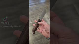 Saddle Mountain Skinner 🦌🍁🍂 knivesout hunting edc hunt knifeskills blade sharp michigan [upl. by Navis]