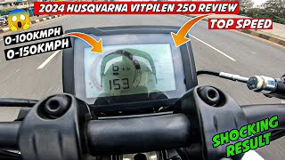 2024 Husqvarna Vitpilen 250 Top Speed Test 😱 Shocking Result  KTM Duke 250 Killer [upl. by Ruzich]