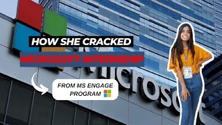 How she got internship from microsoft in second year of college 😶🔥🔥 [upl. by Suivat]