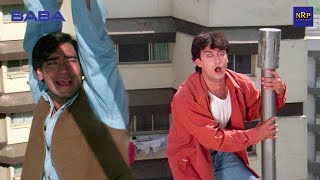 तुझे बोला था बस ट्रैन और लड़की के पीछे नहीं जाना अब लटक गया न  Ajay Devgan Aamir Khan Comedy Scene [upl. by Kcirred]