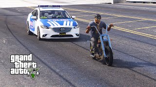 Polisi Kejar Pemotor Ugal Ualan GTA 5 Mod polisi Indonesia [upl. by Halyak548]