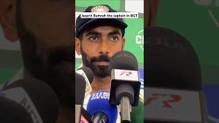 Border Gavaskar trophy 2024  Bumrah the captain cricket viralvideo [upl. by Sulienroc616]