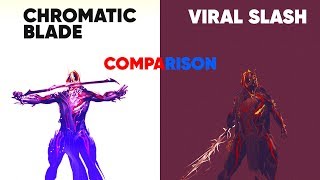 Warframe  Exalted Blade  Chromatic Blade amp CritStatus Build Comparison  4K 60FPS [upl. by Acemaj]