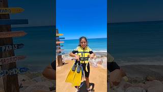 Snorkel Cabo Pulmo 🥰🧜‍♀️🏊‍♀️🐟🐠 Loscabos Niños snorkel cabopulmo playa peces nemo dori fyp [upl. by Ainahs]