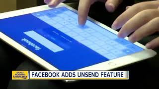 Facebook adds unsend feature [upl. by Gnurt]