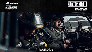 ONBOARD  Stage 10  Dakar 2024  TOYOTA GAZOO Racing Baltics [upl. by Htyderem]