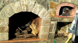 Preferred Properties landscape and masonry staff excells on the outdoor Fireplace with pizza oven [upl. by Kieran]