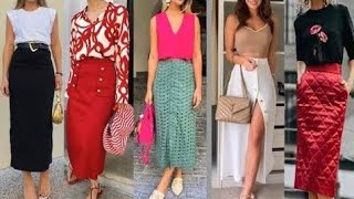 Falda una tendencia de Moda 2024como combinar Las faldas en tendencia de Moda Mujeres 2024 [upl. by Amora]