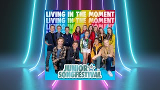 9 FINALISTEN JSF 2022  LIVING IN THE MOMENT 🎶 OFFICIAL LYRICVIDEO  JUNIOR SONGFESTIVAL 2022 🇳🇱 [upl. by Merle49]