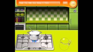 cooking game videoSaras Cooking Class Homemade Strawberry Ice Cream [upl. by Ecnatsnok]