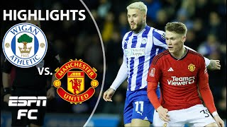 ✅ 4TH ROUND BOUND ✅ Wigan vs Manchester United  FA Cup Highlights  ESPN FC [upl. by Eillit314]