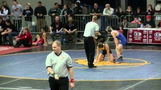 2014 OSAA 5A state wrestling tournament Derrick Tollen vs Kyle Grahn Sandy HS [upl. by Burnett]