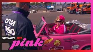 Cindy als Grid Girl  Schwarz Rot Pink  SAT1 [upl. by Ahseenyt953]