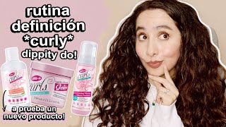 rutina curly de definición con dippity do  attalia dasbel [upl. by Grindle816]