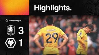 Beaten at Villa Park  Aston Villa 31 Wolves  Highlights [upl. by Lebazej12]