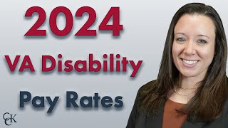 2024 VA Disability Pay Chart and Compensation Rates [upl. by Arundel]