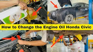 2021 Honda Civic Engine oil change and total cost [upl. by Padgett]