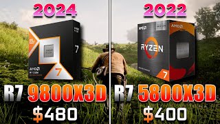 AMD Ryzen 7 9800X3D vs Ryzen 7 5800X3D  How BIG is the Difference [upl. by Kcim845]