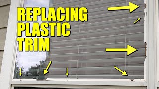 Replacing plastic trim around window Vinyl Glazing Bead [upl. by Briana65]