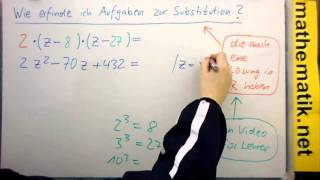 Algebraische Gleichungen  Substitution  Wie erfinde ich Aufgaben für Lehrer [upl. by Zachary746]