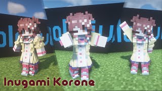 Inugami Korone  A Minecraft Armourers Workshop Timelapse [upl. by Neevan]