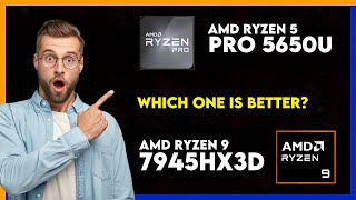 AMD Ryzen 5 Pro 5650U vs AMD Ryzen 9 7945HX3D Comparison [upl. by Sully453]