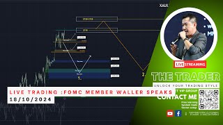 Live Trading FOMC Member Waller Speaks 18102024 [upl. by Aisined]