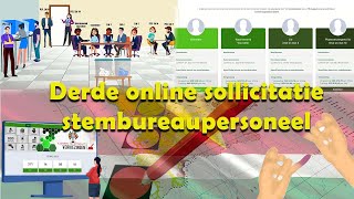 Derde online sollicitatie stembureaupersoneel [upl. by Haidabej]