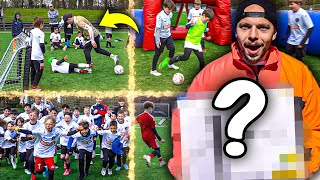 EPISCHE FUßBALL CHALLENGE vs UNSER FUßBALL CAMP  Mystery Preis [upl. by Yadrahc31]