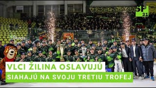 Vlci Žilina oslavujú Finále JOJ Šport Slovenského pohára im vyšlo a siahajú na svoju tretiu trofej [upl. by Llarret302]