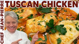 Tuscan Chicken Quick and Easy Recipe  Chef JeanPierre [upl. by Compte]