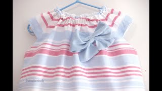 PATRONES y Tutorial Vestido para niñas tallas 9 meses  8 años [upl. by Senzer]