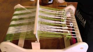 Simple warping for a Rigid Heddle loom [upl. by Anigroeg203]