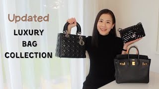 My Entire Luxury Handbag Collection  Classic Hermes Birkin Investment Chanel Flap Popular LV [upl. by Halac]