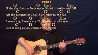 Stand By Me Ben E King Easy Guitar Strum Cover Lesson with LyricsChords  Capo 2nd standbyme [upl. by Albertine]