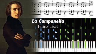 Franz Liszt  La Campanella  Piano Tutorial with Sheet Music [upl. by Canfield]