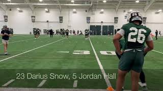 Michigan State Football Spring Practice  Day 1  Defense Drills [upl. by Eittak]