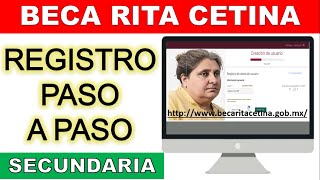 Como registrarse BECA RITA CETINA GUTIERREZ 📝 Registro Paso a Paso 📚 Noviembre [upl. by Noryahs]