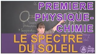 Le spectre du soleil  PhysiqueChimie  1ère S  Les Bons Profs [upl. by Halley]