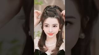 Korean hairstyle hairstyle usefulhacks makeup amazinghacks hacks hair virelhacks lifehacks [upl. by Inasah]