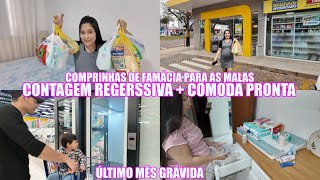 ÚLTIMO MÊS GRÁVIDA FINALIZEI A ORGANIZAÇÃO DA CÔMODA  COMPRINHAS DE FARMÁCIA Juliane Jocoski [upl. by Uah]