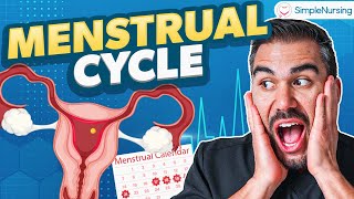 Menstrual Cycle Phases Nursing  Follicular Phase amp Luteal Phase Med Surg [upl. by Bomke]