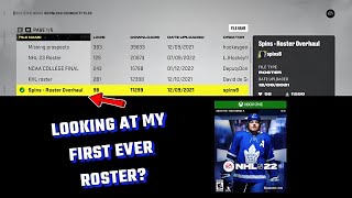 NHL 22  Reacting to my FIRST EVER Custom Roster [upl. by Hareemas]